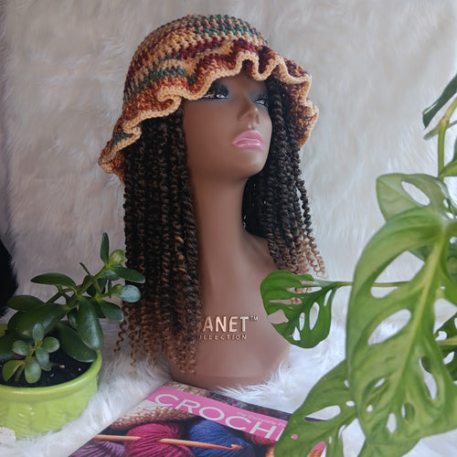 Crochet Ruffle Hat – Handmade, Custom Colors | Blessed Hands Apparel