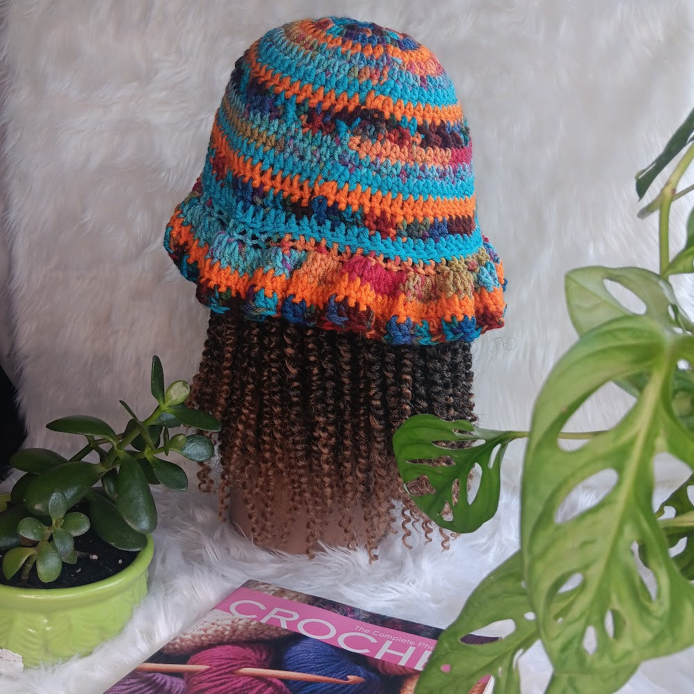 Crochet Ruffle Hat – Handmade, Custom Colors | Blessed Hands Apparel