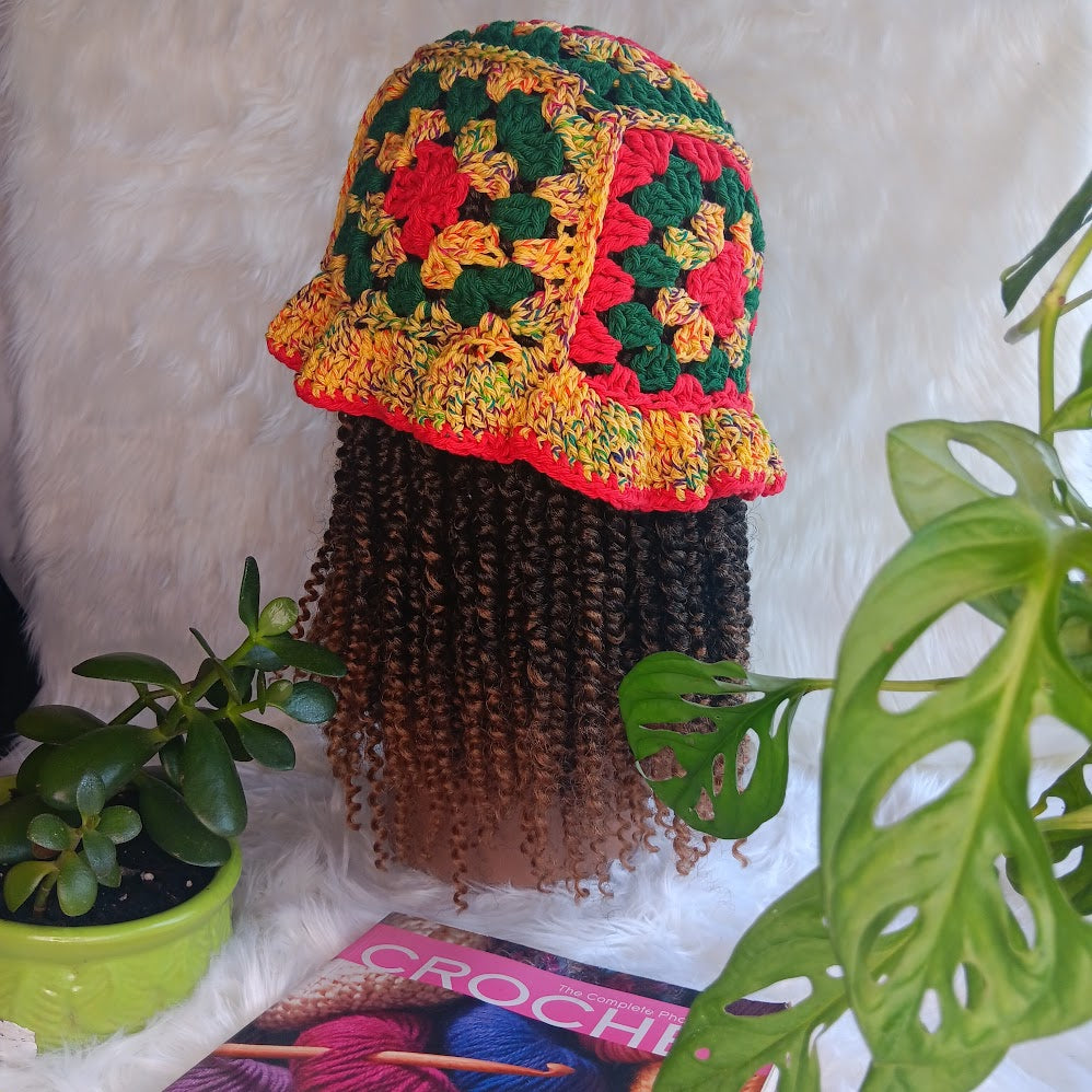 Crochet Ruffle Hat – Handmade, Custom Colors | Blessed Hands Apparel
