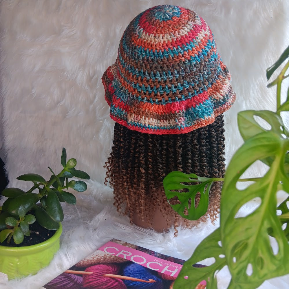 Crochet Ruffle Hat – Handmade, Custom Colors | Blessed Hands Apparel